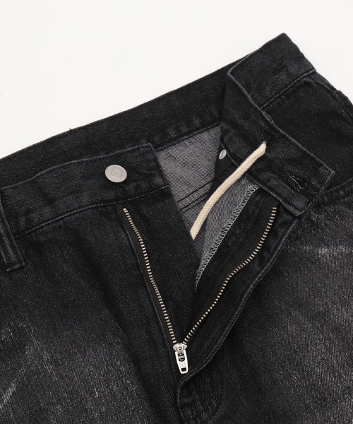 LUCY（ルーシー）の「LUCY/シルバープリントバギーフレアデニム（デニムパンツ・メンズ・ブラック系2/ライトインディゴブルー・MEDIUM/LARGE）」の18枚目の写真