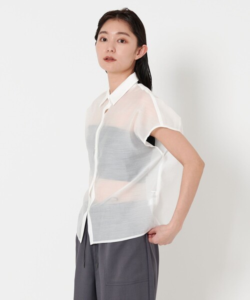 マルゥユナイテッドアローズ　コットンシルクシアーシャツ MARW UNITED ARROWS（マルゥ ユナイテッドアローズ）の「＜MARW