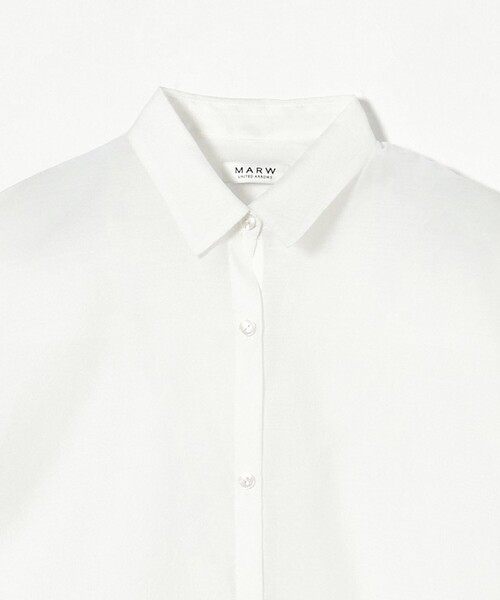 MARW UNITED ARROWS＞フレンチスリーブ シアー シャツ（シャツ