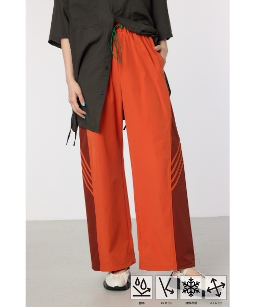RODEO CROWNS WIDE BOWL（ロデオクラウンズワイドボウル）の「W/R Switching ラインパンツ（その他パンツ・レディース・ブラック/ライトグレー/カーキ/オレンジ・MEDIUM/LARGE）」の5枚目の写真