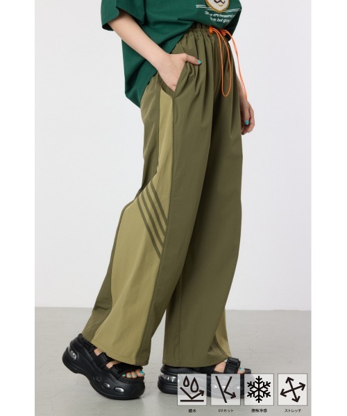 RODEO CROWNS WIDE BOWL（ロデオクラウンズワイドボウル）の「W/R Switching ラインパンツ（その他パンツ・レディース・ブラック/ライトグレー/カーキ/オレンジ・MEDIUM/LARGE）」の14枚目の写真