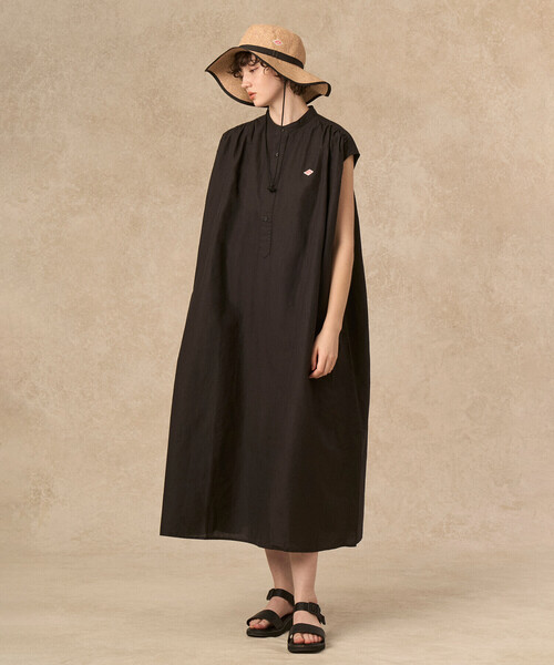 DANTON（ダントン）の「RAFFIA-LIKE POLYESTER BUCKET HAT（ハット・レディース・ベージュ/ブラック・F）」の9枚目の写真