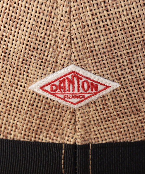 DANTON（ダントン）の「RAFFIA-LIKE POLYESTER BUCKET HAT（ハット・レディース・ベージュ/ブラック・F）」の5枚目の写真