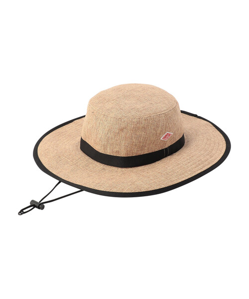 DANTON（ダントン）の「RAFFIA-LIKE POLYESTER BUCKET HAT（ハット・レディース・ベージュ/ブラック・F）」の13枚目の写真