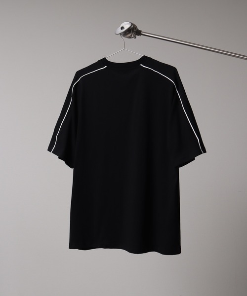 袖パイピングプリントロゴTシャツ（Tシャツ/カットソー）｜Art