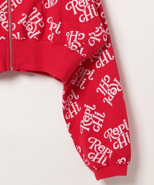 repipi armario（レピピ アルマリオ）の「【HOnOKAコラボ】ZIPパーカー【セットアップ着用可能】（パーカー・キッズ・ブラック/ピンク/レッド・MEDIUM/LARGE）」の13枚目の写真