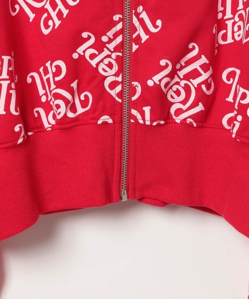 repipi armario（レピピ アルマリオ）の「【HOnOKAコラボ】ZIPパーカー【セットアップ着用可能】（パーカー・キッズ・ブラック/ピンク/レッド・MEDIUM/LARGE）」の14枚目の写真