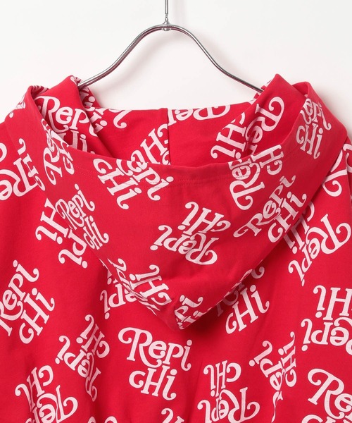 repipi armario（レピピ アルマリオ）の「【HOnOKAコラボ】ZIPパーカー【セットアップ着用可能】（パーカー・キッズ・ブラック/ピンク/レッド・MEDIUM/LARGE）」の15枚目の写真