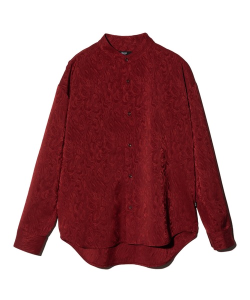 glamb(グラム)の「Glamour Stand Collar Shirt / グラマースタンドカラーシャツ(シャツ/ブラウス・メンズ・レッド/ブラック・S/M/L)」の4枚目の写真