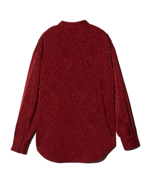 glamb(グラム)の「Glamour Stand Collar Shirt / グラマースタンドカラーシャツ(シャツ/ブラウス・メンズ・レッド/ブラック・S/M/L)」の5枚目の写真