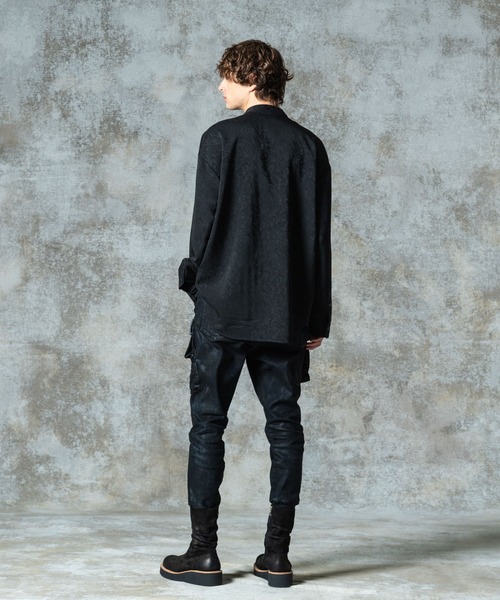 glamb(グラム)の「Glamour Stand Collar Shirt / グラマースタンドカラーシャツ(シャツ/ブラウス・メンズ・レッド/ブラック・S/M/L)」の8枚目の写真