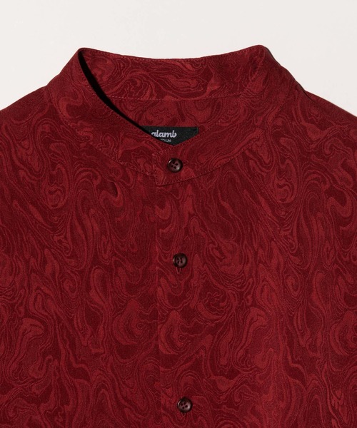 glamb(グラム)の「Glamour Stand Collar Shirt / グラマースタンドカラーシャツ(シャツ/ブラウス・メンズ・レッド/ブラック・S/M/L)」の18枚目の写真