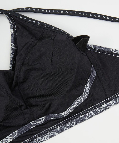 BILLABONG(ビラボン)の「【BILLABONG/ビラボン】25SS HIGH NECK BINDING BIKINI/水陸両用ペイズリー柄UVストレッチパイピングハイネックビキニ(水着)(水着・レディース・ブルー系その他/ブラック系その他・MEDIUM)」の8枚目の写真