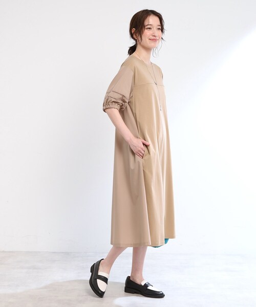 セール】【夏SALE／E‐QUALITY／手洗い可】リラクシーワンピース