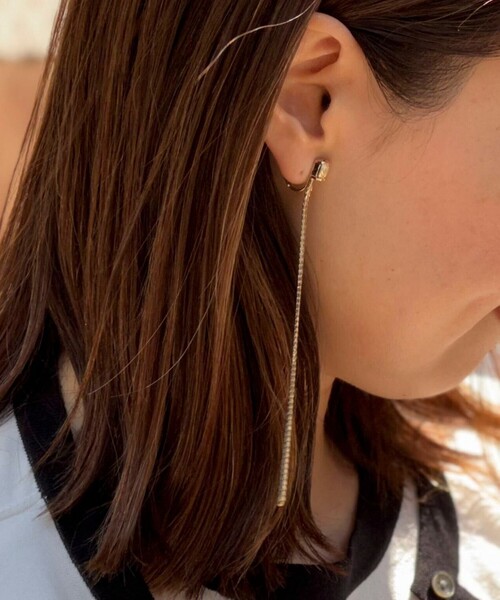 grace grace （グラスグラス）の「【grace grace/グラスグラス】【PR林☆別注アイテム】ビジューロングイヤリング（ピアス（両耳用）・レディース・ゴールド・E）」の7枚目の写真