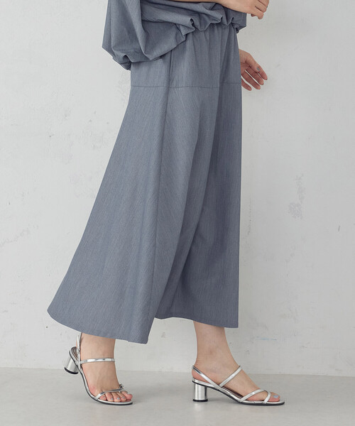 COMME CA ISM(コムサイズム)の「切り替えフレア スカート / セットアップ対応(スカート・レディース・グレー/サックスブルー・FREE)」の8枚目の写真