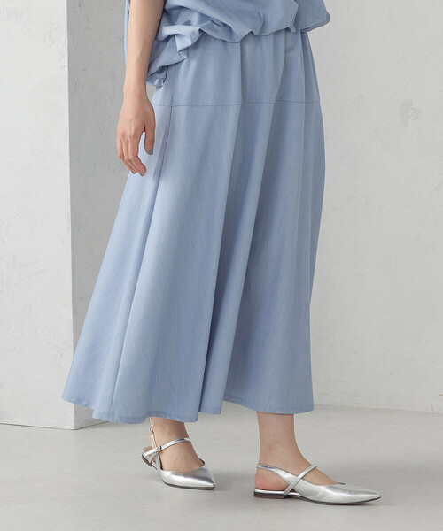 COMME CA ISM(コムサイズム)の「切り替えフレア スカート / セットアップ対応(スカート・レディース・グレー/サックスブルー・FREE)」の13枚目の写真