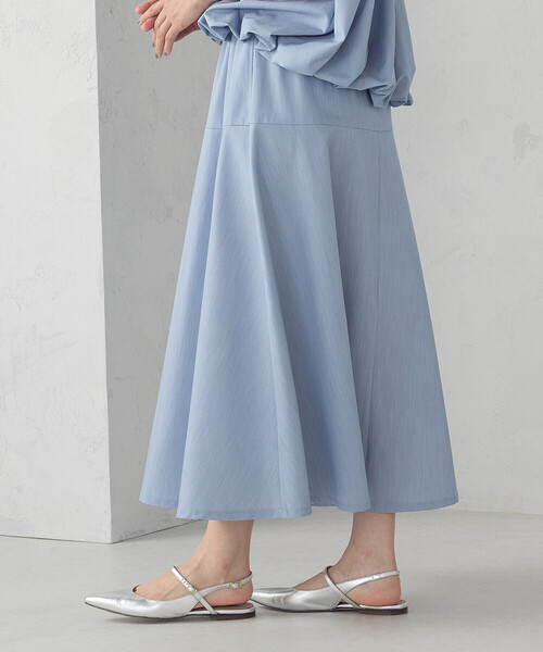 COMME CA ISM(コムサイズム)の「切り替えフレア スカート / セットアップ対応(スカート・レディース・グレー/サックスブルー・FREE)」の15枚目の写真