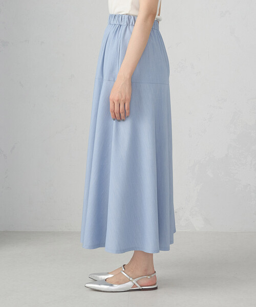 COMME CA ISM(コムサイズム)の「切り替えフレア スカート / セットアップ対応(スカート・レディース・グレー/サックスブルー・FREE)」の17枚目の写真