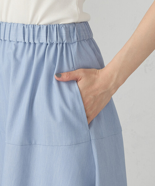 COMME CA ISM(コムサイズム)の「切り替えフレア スカート / セットアップ対応(スカート・レディース・グレー/サックスブルー・FREE)」の20枚目の写真