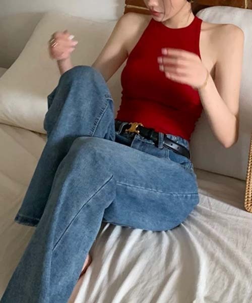 gossip!ロサンゼルス(ゴシップロサンゼルス)の「バッククロスデザイン アメスリタンク(ベスト・レディース・ブラック/ホワイト/レッド・FREE)」の7枚目の写真