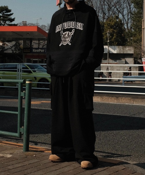 パンツ CARGO KNIT PANTS /INTODUSK INTODUSK / CARGO KNIT PANTS BLACK