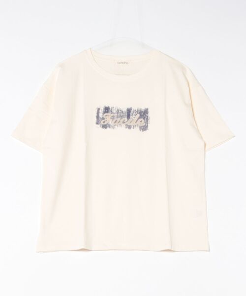 aimoha(アイモハ)の「ロゴプリントゆるTシャツ (SS)(Tシャツ/カットソー・レディース・ブルー/ライトベージュ/ホワイト/ライトグリーン/ライトグレー・FREE)」の20枚目の写真