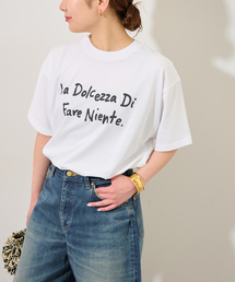コットンペイントロゴTEE