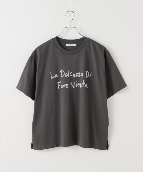 JOURNAL STANDARD relume(ジャーナルスタンダード レリューム)の「コットンペイントロゴTEE(Tシャツ/カットソー・レディース・チャコールグレー/ホワイト・FREE)」の19枚目の写真