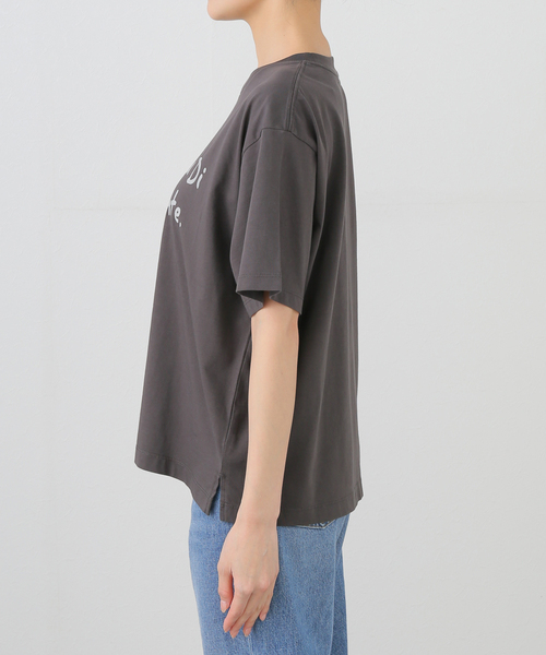 JOURNAL STANDARD relume(ジャーナルスタンダード レリューム)の「コットンペイントロゴTEE(Tシャツ/カットソー・レディース・チャコールグレー/ホワイト・FREE)」の8枚目の写真