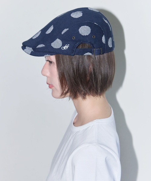 FANCY CLUB(ファンシークラブ)の「FANCY CLUB/ドットハンチングCAP(ハンチング/ベレー帽・レディース・ネイビー/グレー・FREE)」の21枚目の写真