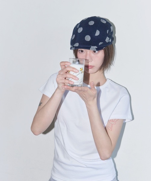 FANCY CLUB(ファンシークラブ)の「FANCY CLUB/ドットハンチングCAP(ハンチング/ベレー帽・レディース・ネイビー/グレー・FREE)」の22枚目の写真