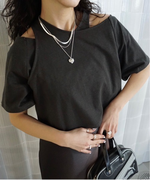 MEDI ASYMMETRY LAYERED TOP（Tシャツ/カットソー）｜Ameri