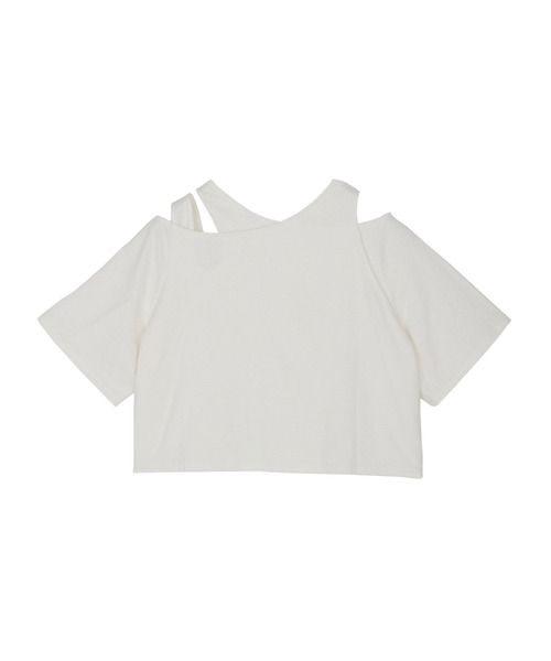 Ameri（アメリ）の「MEDI ASYMMETRY LAYERED TOP（Tシャツ/カットソー・レディース・パープル/ホワイト/ブラック・FREE）」の22枚目の写真