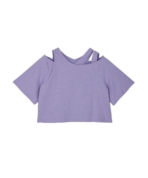 MEDI ASYMMETRY LAYERED TOP（Tシャツ/カットソー）｜Ameri