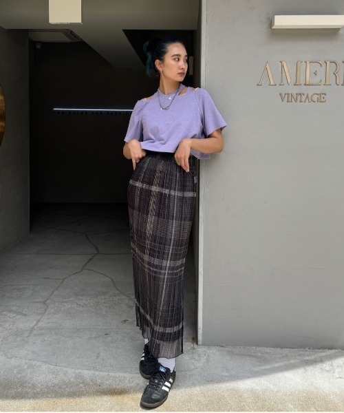 AMERI アメリ　アシンメトリートップス　カットソー Ameri VINTAGE - Ameri【タグ付未使用品】チョーカーネック