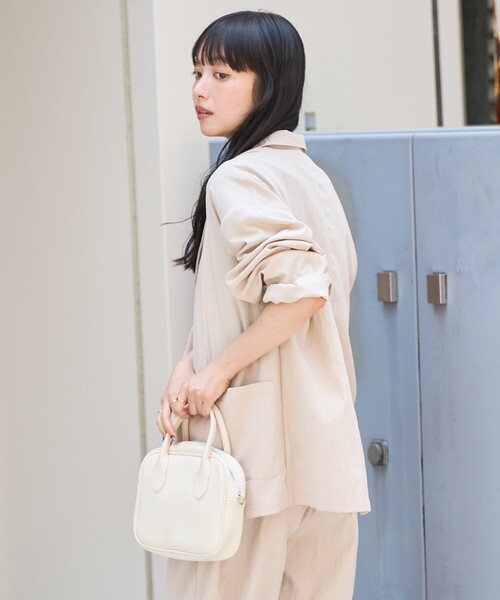 FREAK'S STORE(フリークスストア)の「<接触冷感/マシーンウォッシャブル> SUMMERCOOL シャツジャケット<セットアップ対応>(テーラードジャケット・レディース・ネイビー/ブルー/ベージュ・フリ-)」の13枚目の写真