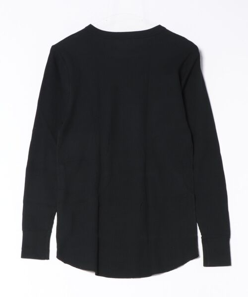 HANES(ヘインズ)の「Hanes/ヘインズ THERMALクルーネックロングスリーブ(Tシャツ/カットソー・メンズ・ブラック/ヘザーグレー/オフホワイト・LL/L/M)」の4枚目の写真