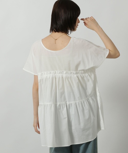 LAKOLE（ラコレ）の「2WAYティアードチュニック / 499371（チュニック・レディース・ブラック/ベージュ/レッド/ブラウン/ホワイト・FREE）」の11枚目の写真