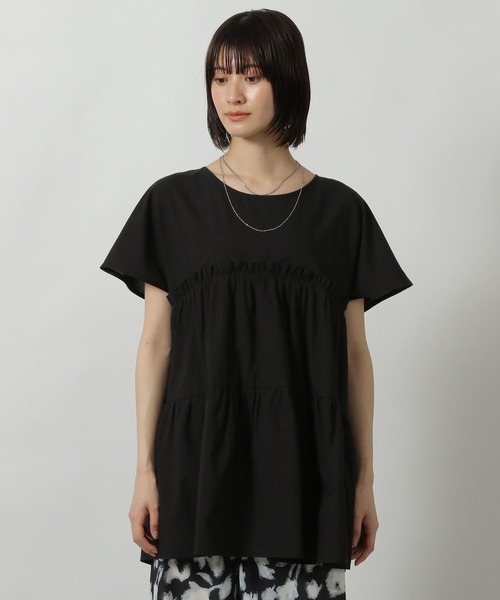 LAKOLE（ラコレ）の「2WAYティアードチュニック / 499371（チュニック・レディース・ブラック/ベージュ/レッド/ブラウン/ホワイト・FREE）」の14枚目の写真