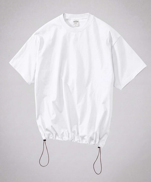 United Athle(ユナイテッドアスレ)の「【United Athle】6.5オンス リラックスフィット 裾ドローコードTシャツ 1110(Tシャツ/カットソー・メンズ・ブラック/アイボリー/スミクロ/ホワイト/ダークブラウン/ネイビー・M/L/XL)」の2枚目の写真