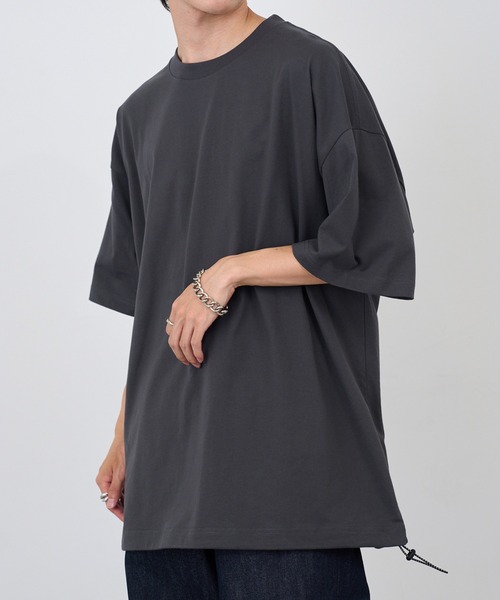 United Athle(ユナイテッドアスレ)の「【United Athle】6.5オンス リラックスフィット 裾ドローコードTシャツ 1110(Tシャツ/カットソー・メンズ・ブラック/アイボリー/スミクロ/ホワイト/ダークブラウン/ネイビー・M/L/XL)」の20枚目の写真