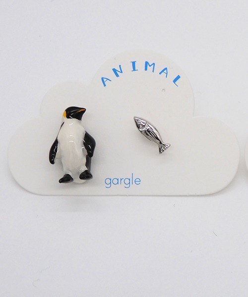 gargle(ガーグル)の「gargle ガーグル:アニマルシリーズ 親子ペンギン ピアス(ピアス(両耳用)・レディース・ホワイト×ブラック/グレー・FREE)」の13枚目の写真