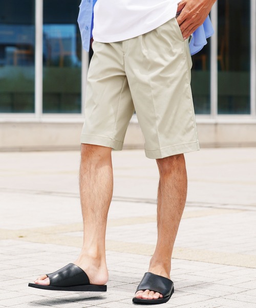 jiggys shop（ジギーズショップ）の「ストレッチ ドライタッチ 2タック ハーフパンツ ショートパンツ（その他パンツ・メンズ・ライトブルー/ブラック/ベージュ/グレー・X-LARGE/SMALL/MEDIUM/LARGE）」の4枚目の写真