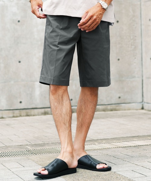 jiggys shop（ジギーズショップ）の「ストレッチ ドライタッチ 2タック ハーフパンツ ショートパンツ（その他パンツ・メンズ・ライトブルー/ブラック/ベージュ/グレー・X-LARGE/SMALL/MEDIUM/LARGE）」の3枚目の写真