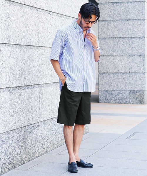 jiggys shop（ジギーズショップ）の「ストレッチ ドライタッチ 2タック ハーフパンツ ショートパンツ（その他パンツ・メンズ・ライトブルー/ブラック/ベージュ/グレー・X-LARGE/SMALL/MEDIUM/LARGE）」の12枚目の写真