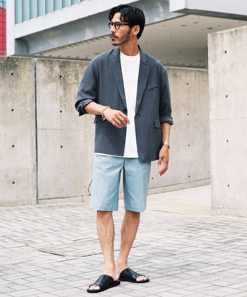 jiggys shop（ジギーズショップ）の「ストレッチ ドライタッチ 2タック ハーフパンツ ショートパンツ（その他パンツ・メンズ・ライトブルー/ブラック/ベージュ/グレー・X-LARGE/SMALL/MEDIUM/LARGE）」の6枚目の写真