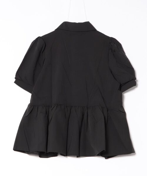 WEGO(ウィゴー)の「WEGO/ウエスト切り替えパフスリーブシャツトップス/ブラウス(シャツ/ブラウス・レディース・ブラック/ホワイト・LARGE/MEDIUM)」の12枚目の写真