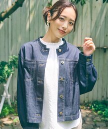 ikka | 【タレント着用／親子コーデ】メッシュデニムブルゾン(ブルゾン)