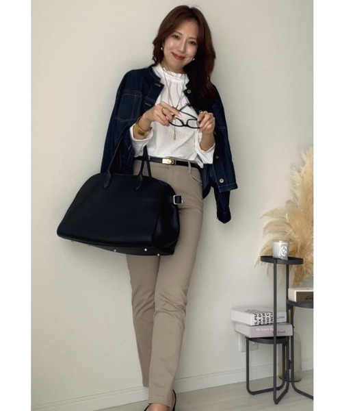 ikka(イッカ)の「【芸能人着用】メッシュデニムブルゾン【親子コーデ】(ブルゾン・レディース・ブルー/ネイビー・M/L/S)」の15枚目の写真